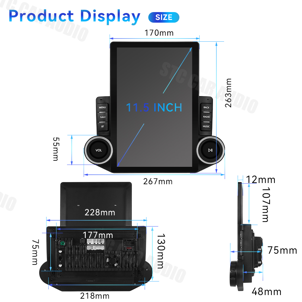 11.5 in car screen