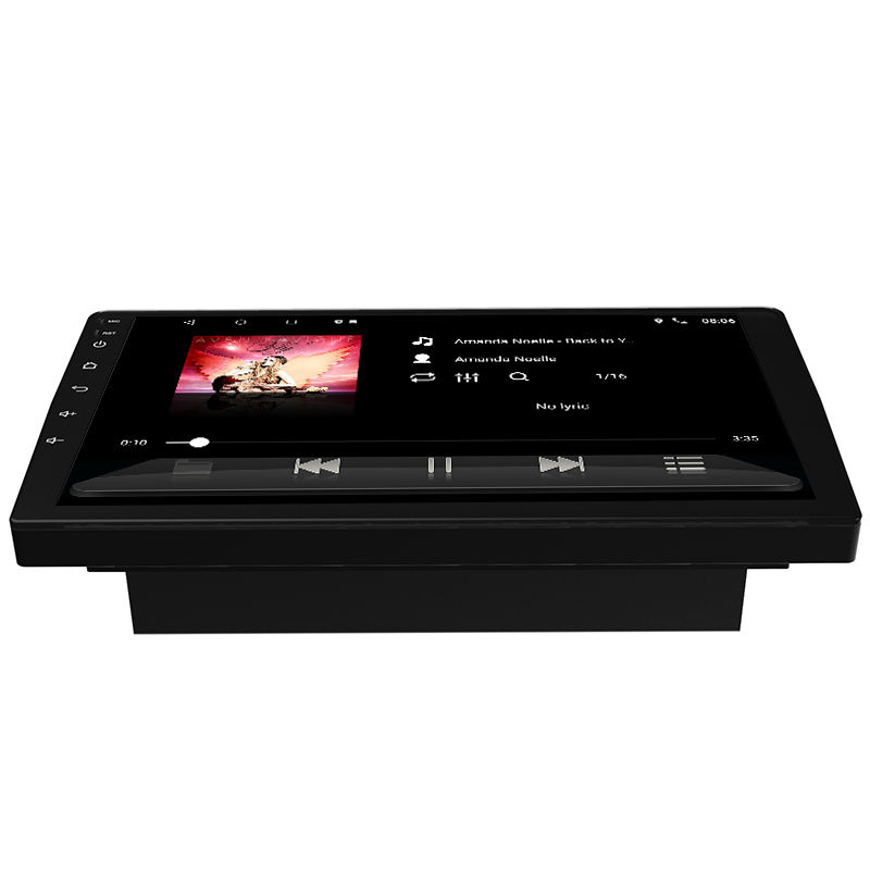Universal slim body 10-inch touch screen stereo Auto radio multimedia player front and rear dual HD DVR cameras