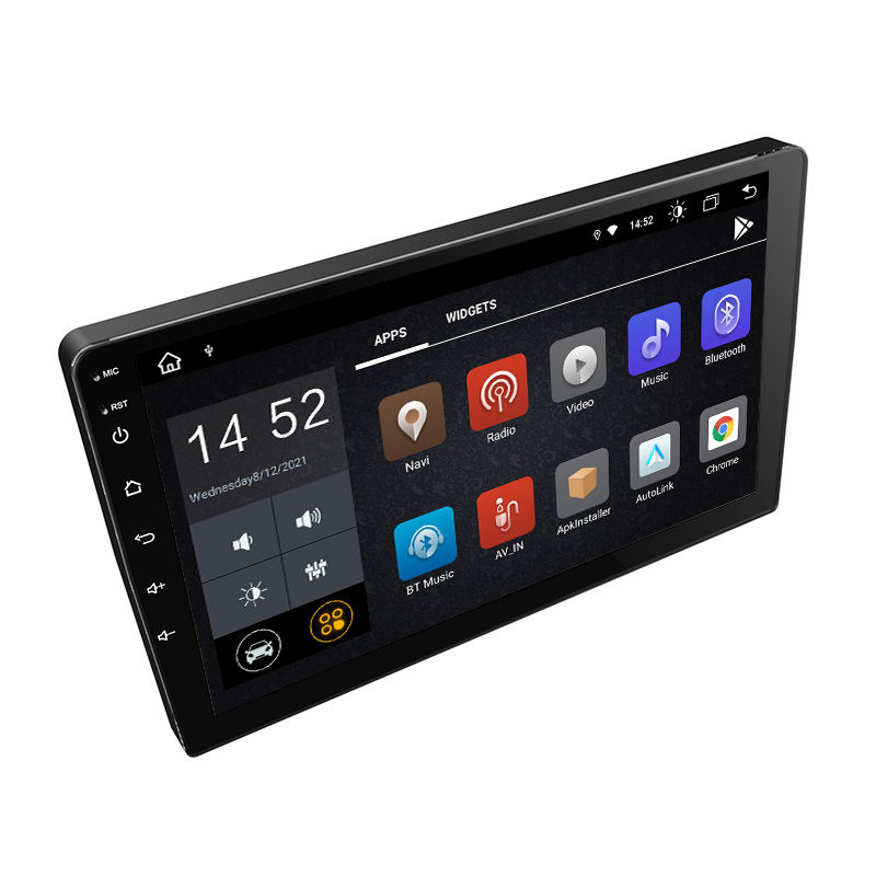 Universal Android 10 slim body 10 Inch 8+128G Dsp Carplay Ips Screen Gps Car Stereo Radio Multimedia Player