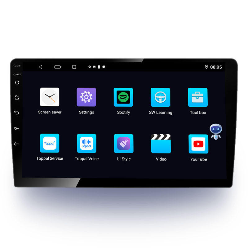 Car Radio Slim Body Auto Radio 9" HD Touch Screen Digital Display Bt FM USB SD 4g Android Adas Touch Radar Detection Car Dvr 6gb
