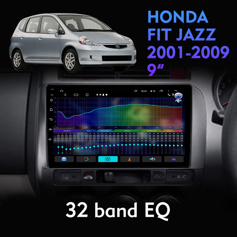 9 Inch Touch Screen Multimedia System Radio for HONDA FIT JAZZ 2001 2009 Double Din Dsp Car Audio Gps Navigation Car Dvd Player