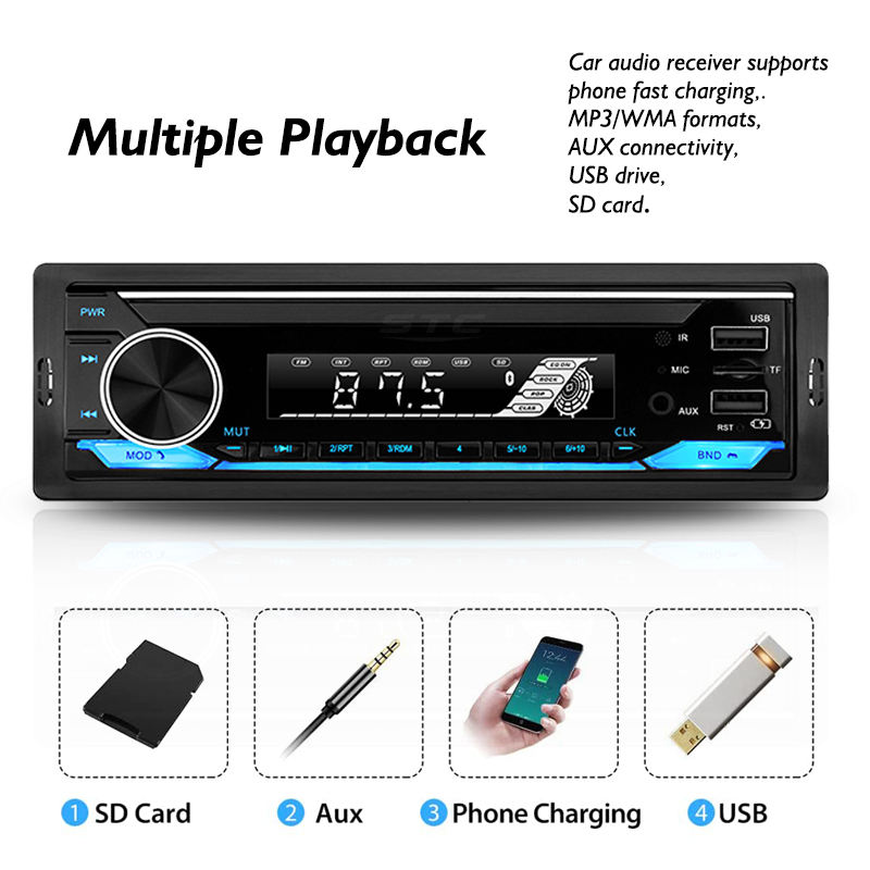 High Quality Car BT Fm Player Car Radio Generation CD Van12v Card Machinecar Tape Mp3 Player