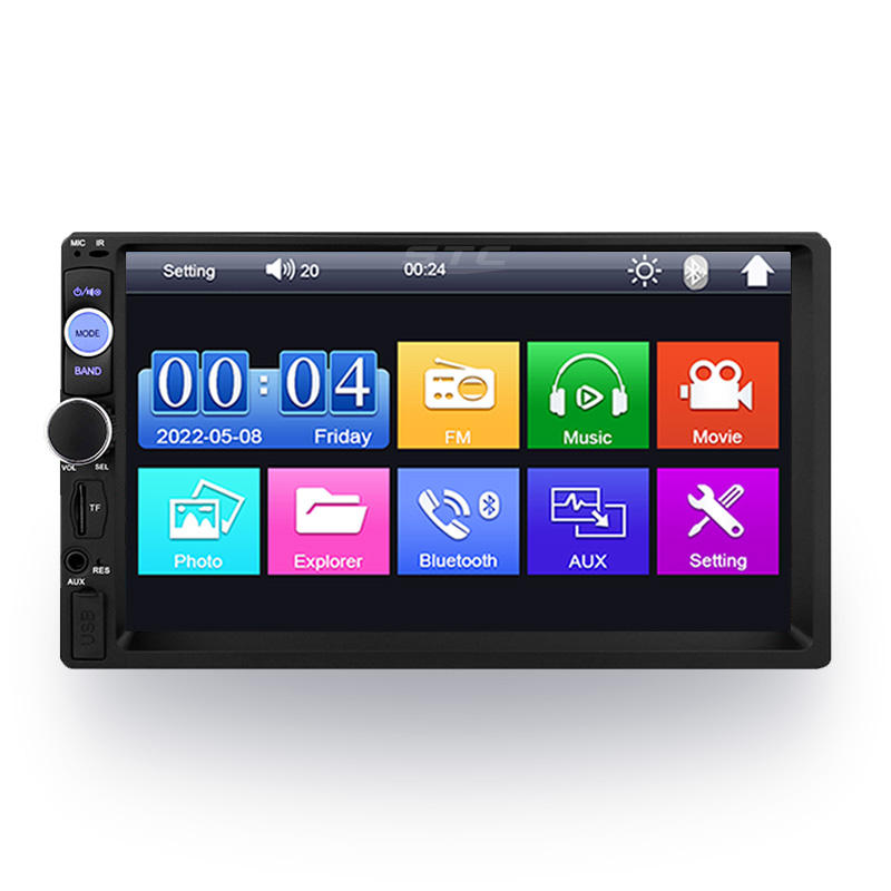 Universal 1 DIN 7-inch Car Mp5 Player Touch Screen Stereo Automatic Radio Multimedia Player