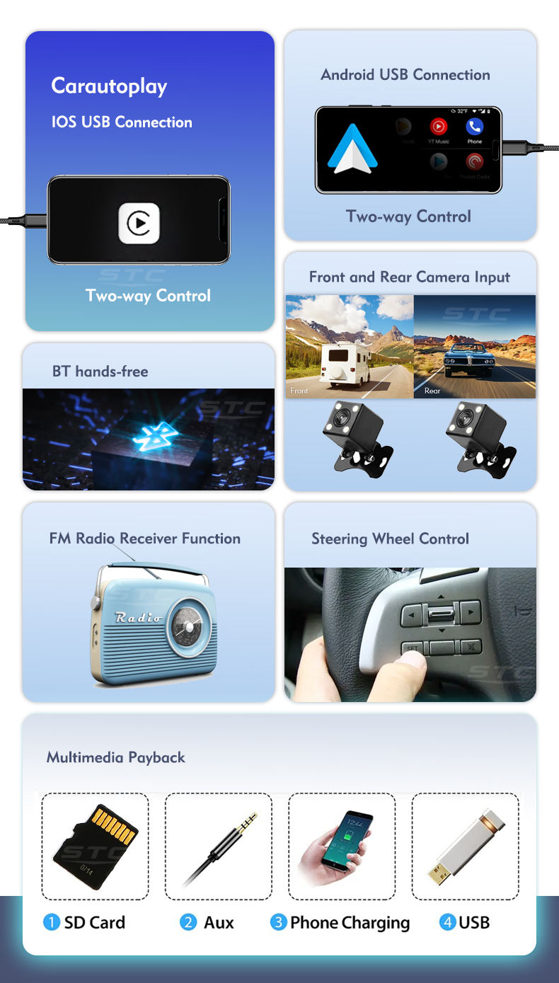 7 Inch BT Stereo 2 Din Car Radio Car Video Multimedia Player FM USB AUX Car Audio Mp3 Mp4 Mp5 Player