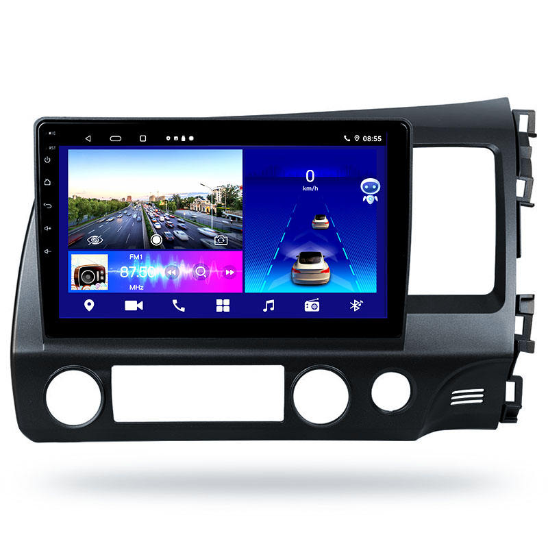 Best Sell 9inch 2.5D Touch Android 10 Good Display High Resolution Navigation IPS Adjustable Screen for CIVIC2011 Car Video