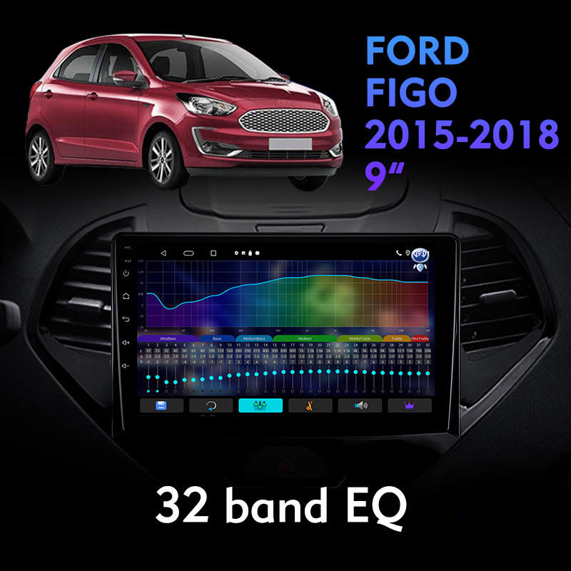 Car Dvd Player Android Radio Smart Car Multimedia System Android Player Navigations Touch Screen for Ford Figo 2015-2018