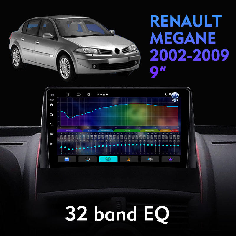 Android Smart TV Touch Screen Car Multimedia Player Head Rest Android Touch Screen For RENAULT MEGANE 2002 2009