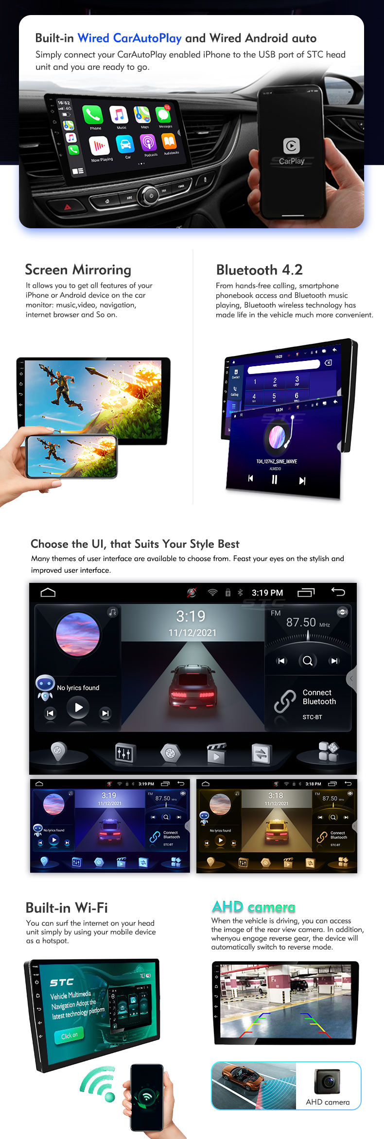 android touch screen car radio