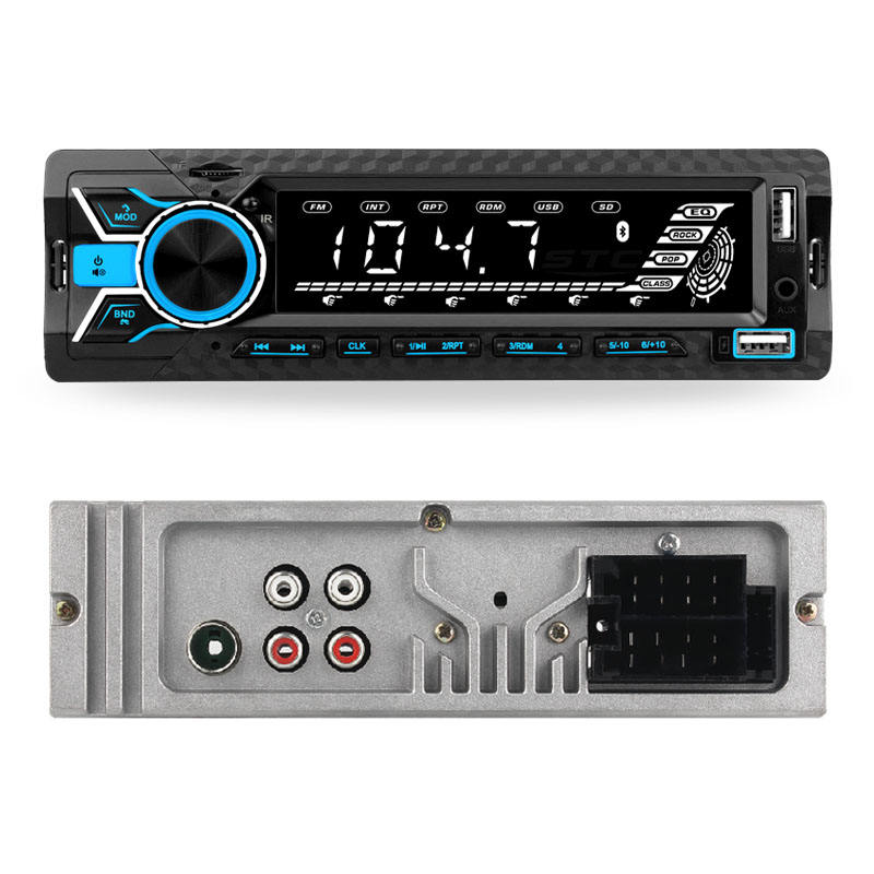 STC Car Receiver Mp3 1 Din LCD Screen Car Stereo with DSP 12V Rc Voice Control Car Android Radio Player