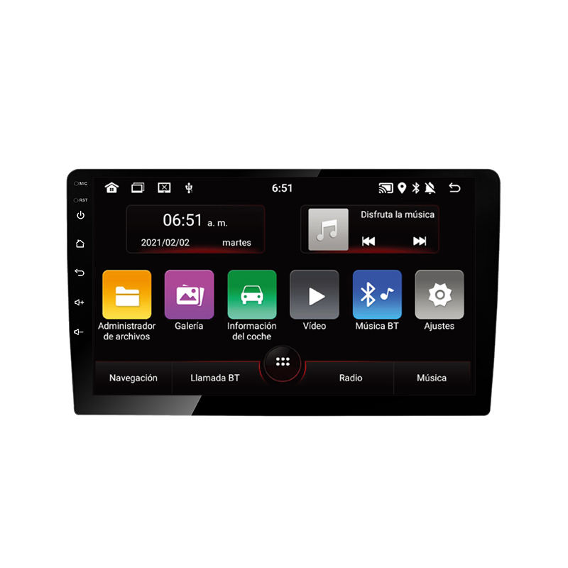 Slim body Gps Stereo Car Video Player Radio Universal Touch Screen9 Inch slim case Headunit Android 10.1 Multimedia