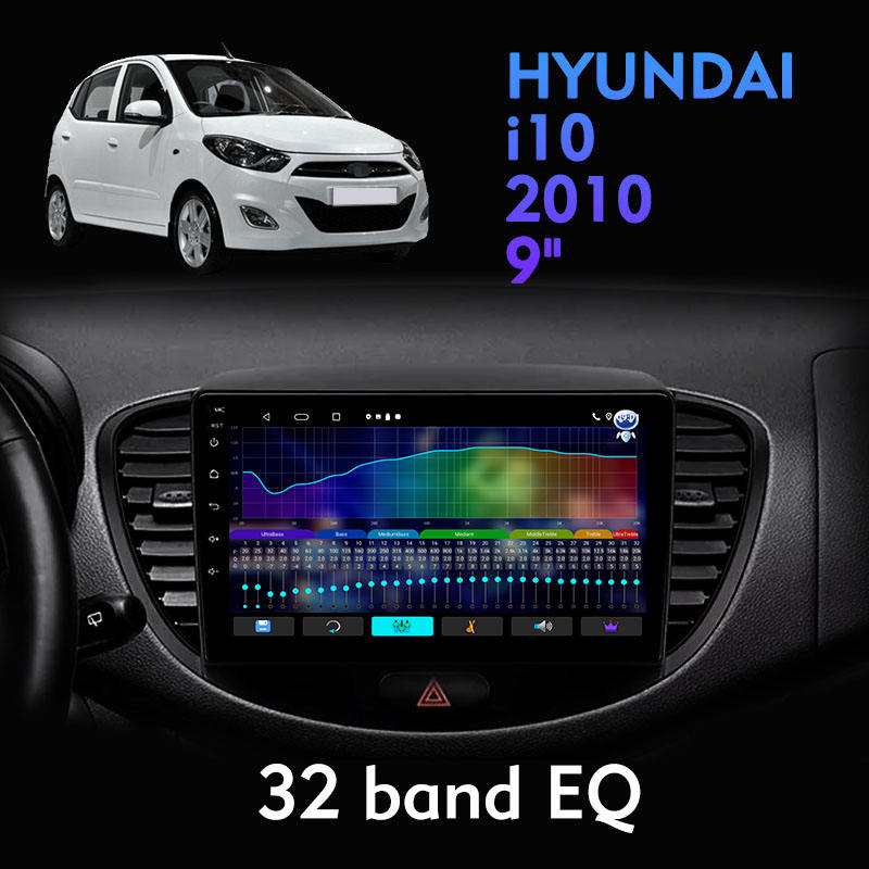New Arrival Android Car Audio for HYUNDAI 2010 I10 Auto Electronics 9 Inch Multimedia Touch Screen Car Dvd Player Radio