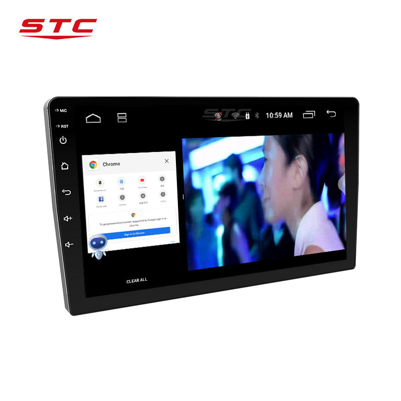 Slim Body Android 10 10 Inch 2+32 GB 1024*600 HD Touch Screen Car Video Android Rearview Camera Full Touch Screen Car DVD Player