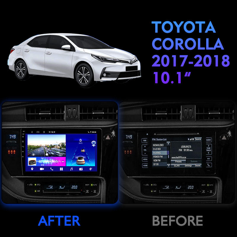 10.1 Android Car Radio Full Touch Screen Car GPS Navigation Multimedia Player With GPS For Corolla 2017 2018 10.1