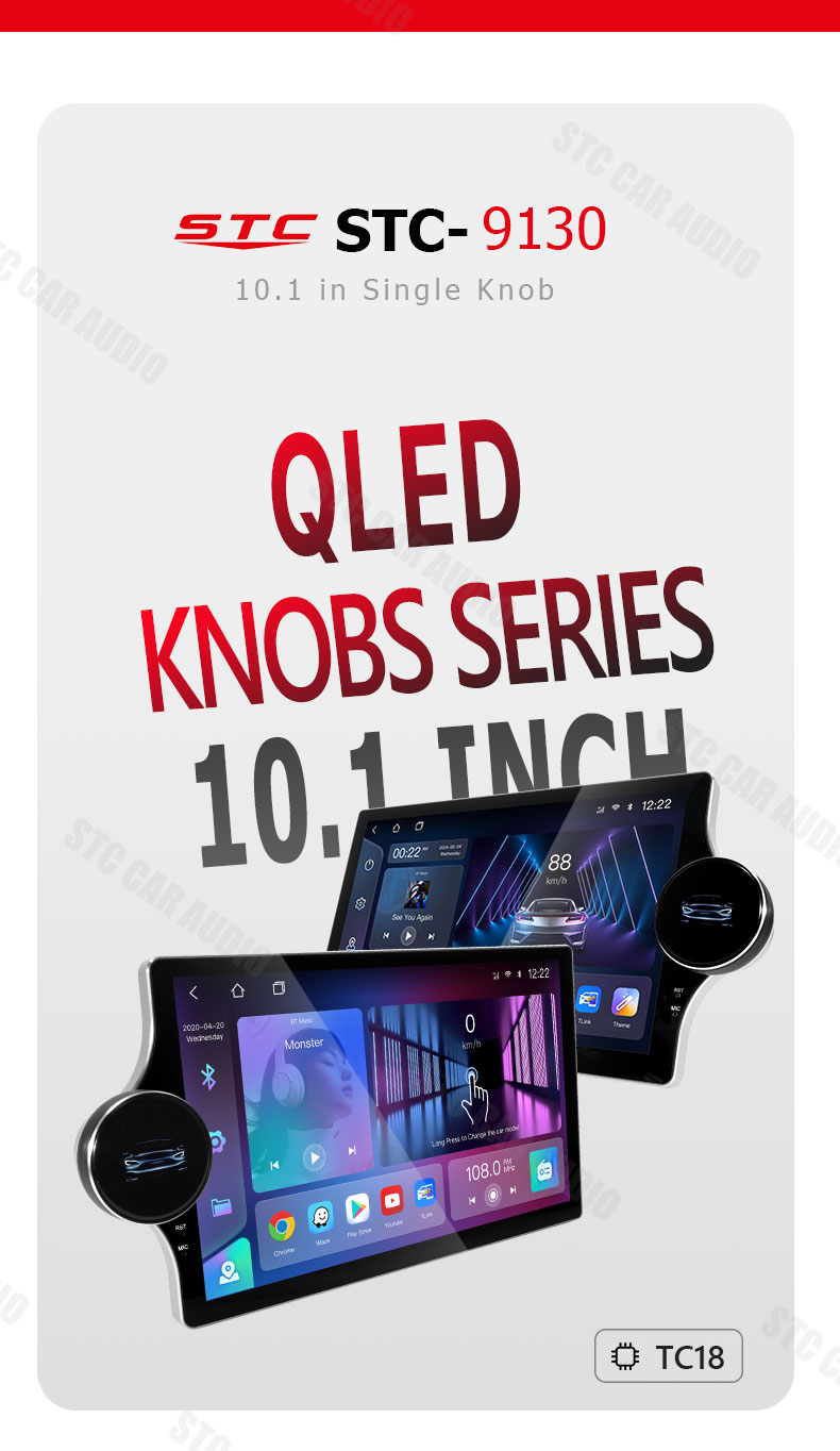 10.1 in Single Knob car screen