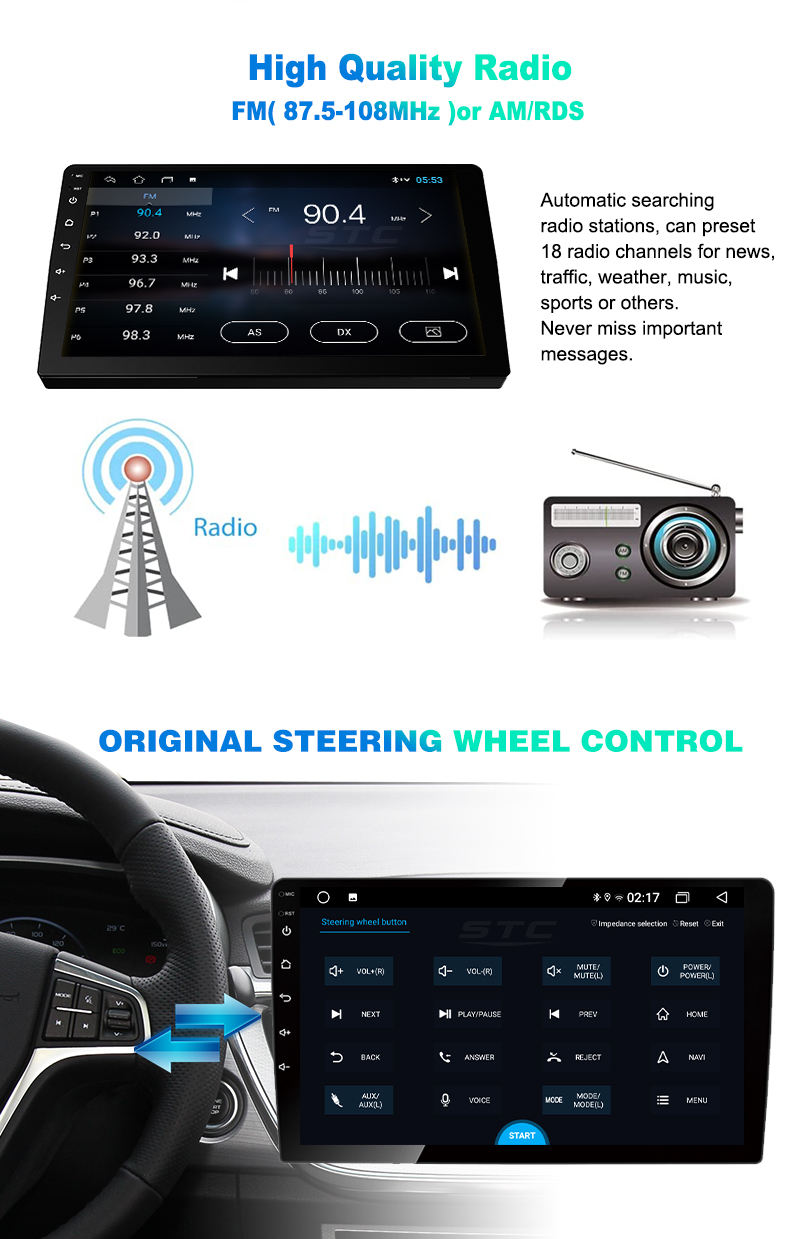 car radio touch screen