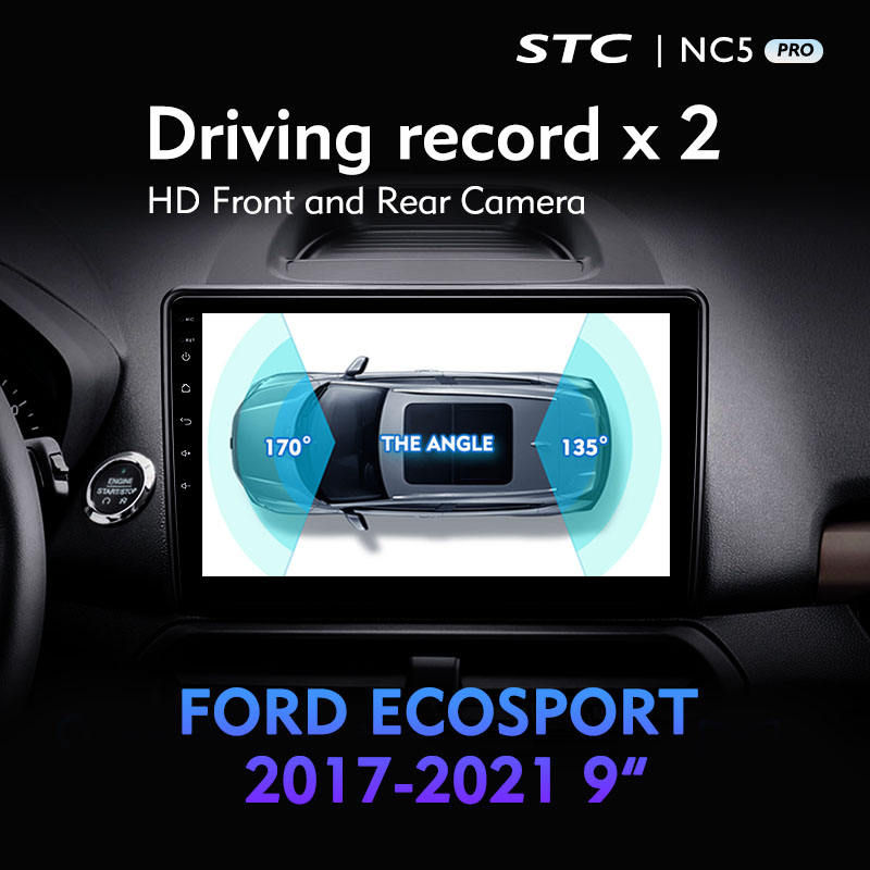 Double Din Stereo Android Gps Navigation Android 10 Car Stereo Support GPS Steering Wheel DVD Play for Ford EcoSport 2017 2021