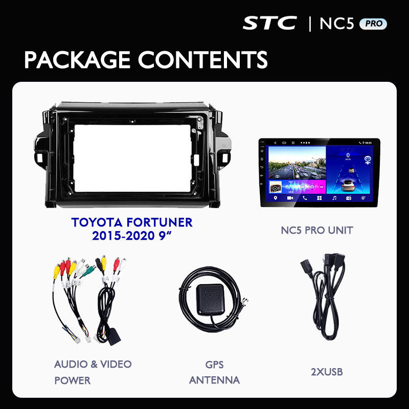 Android Touch Screen 9 Inch Wall Touch Screen Switch Multimedia Player For TOYOTA FORTUNER 2 2015 2020 9