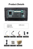 OEM Universal 10 Inch 1 Din Android Car Rotate Radio Multimedia 2 Double Din Car Lcd Screen Android Multimedia Player