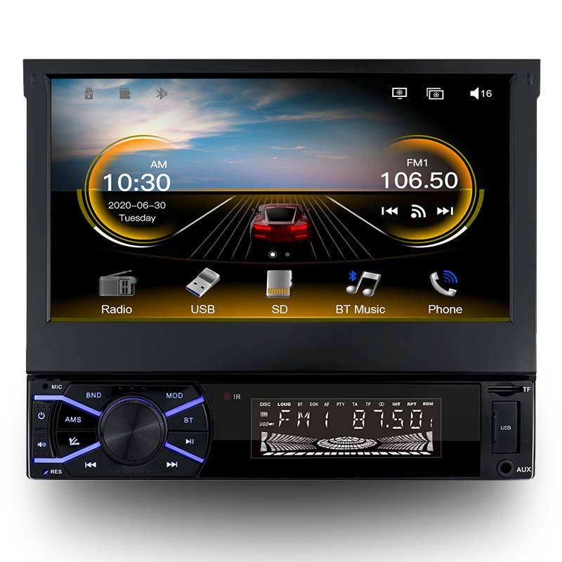 Universal 1 DIN 7-inch Touch Screen Stereo Auto Radio Multimedia Mp5 Player for Car