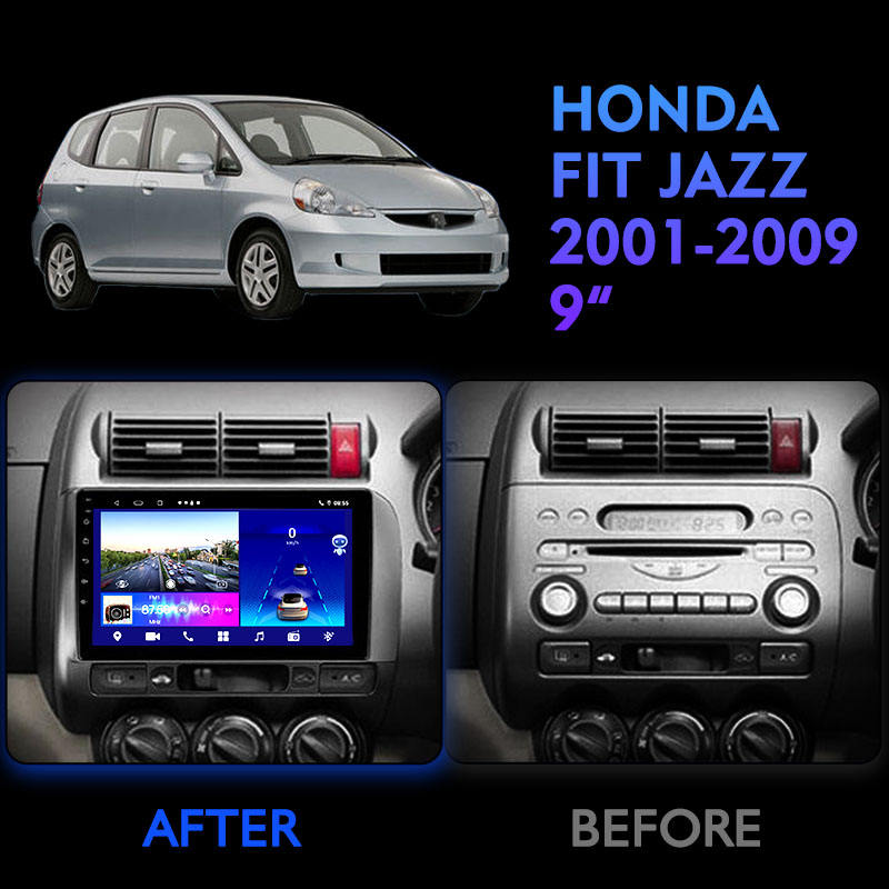 9 Inch Touch Screen Multimedia System Radio for HONDA FIT JAZZ 2001 2009 Double Din Dsp Car Audio Gps Navigation Car Dvd Player