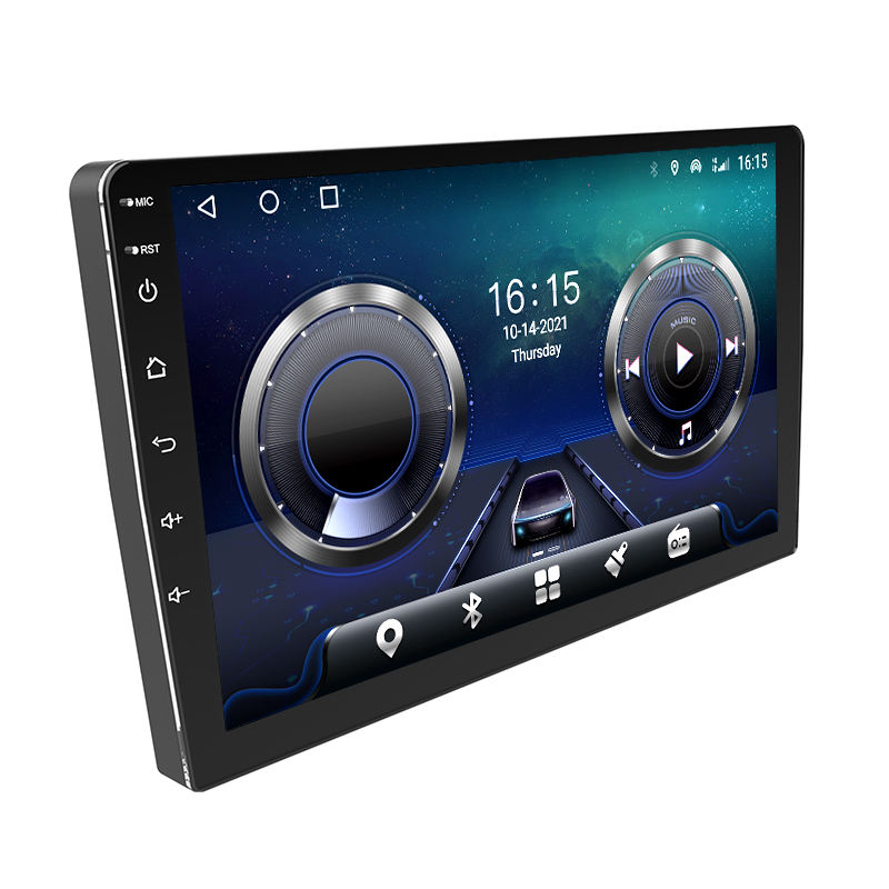 Universal car audio slim body 10 Inch Touch Screen Stereo Auto Radio Multimedia Player, DSP+carplay+auto