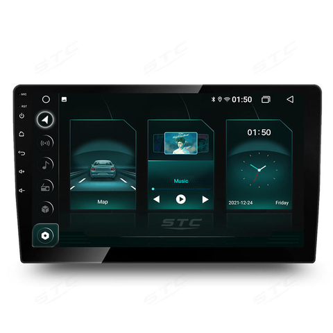 STC Android 11 2+32GB Double Din Car Stereo 2.5D Touch Screen GPS Navigation Android 7 Inch Car Radio