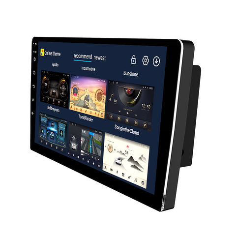 Universal slim body Android 10.0 10 Inch Rearview camera Full Touch hd Screen car radio multimedia android car player