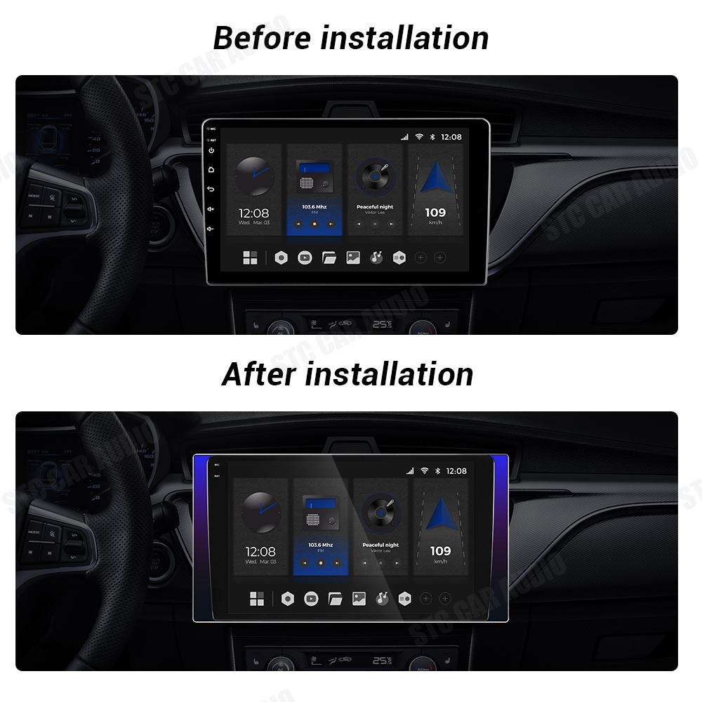 car radio with touch screen