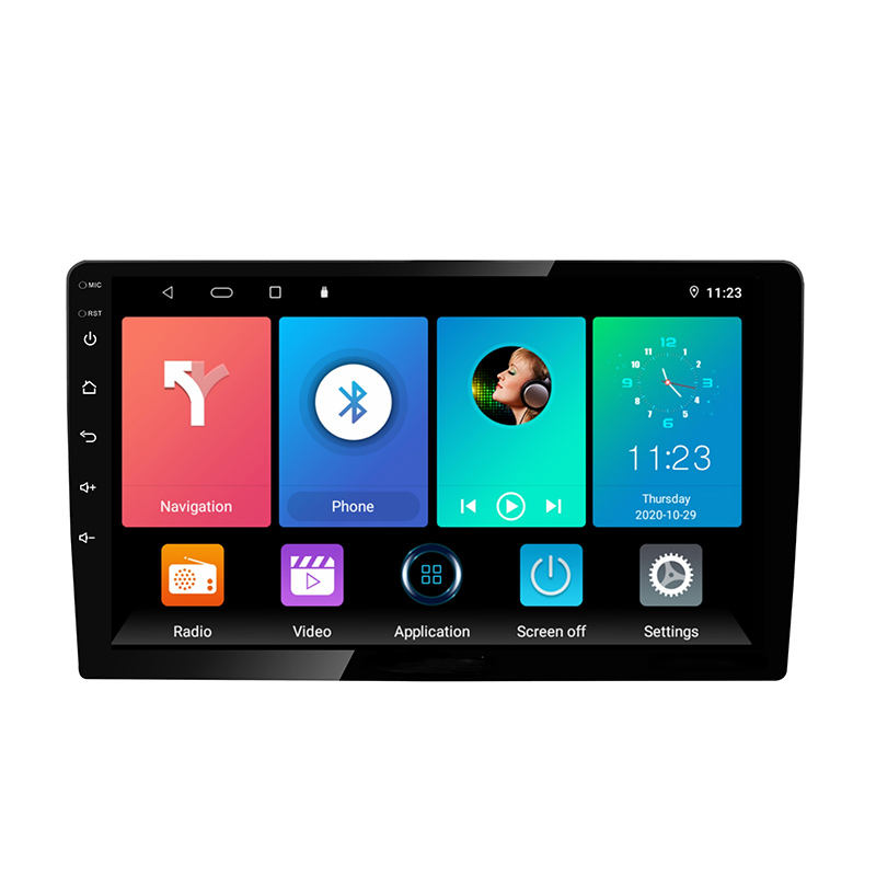 STC 9909 Android slim body car stereo video player with gps navigation car dvd player