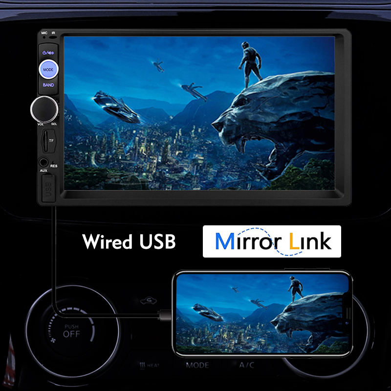 1 Din Lixux Car Radio Autoradio Stereo Audio Rds Carautoplay Rear View 7 Inch Mp5 Video Player Usb Mp3 Mp5 Car Player