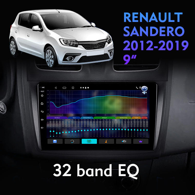Hotsale Full Touch Screen Smart Car Radio For Android And IOS DVD Player For RENAULT SANDERO 2012 2019