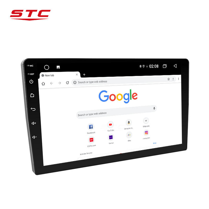 STC Android 11 2+32GB Double Din Radio Android Auto 9'' 2.5D Touch Screen GPS Navigation for Sportage 2007 2010
