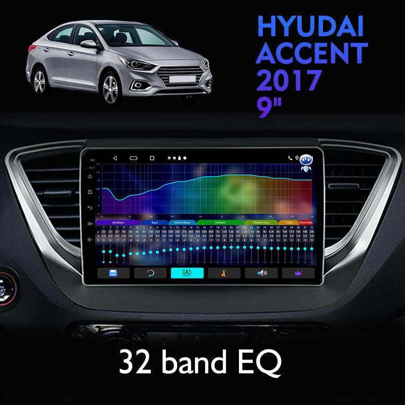 Universal Car Radio Android For Hyundai ACCENT 2017 IPS 1024*600 Car Radio